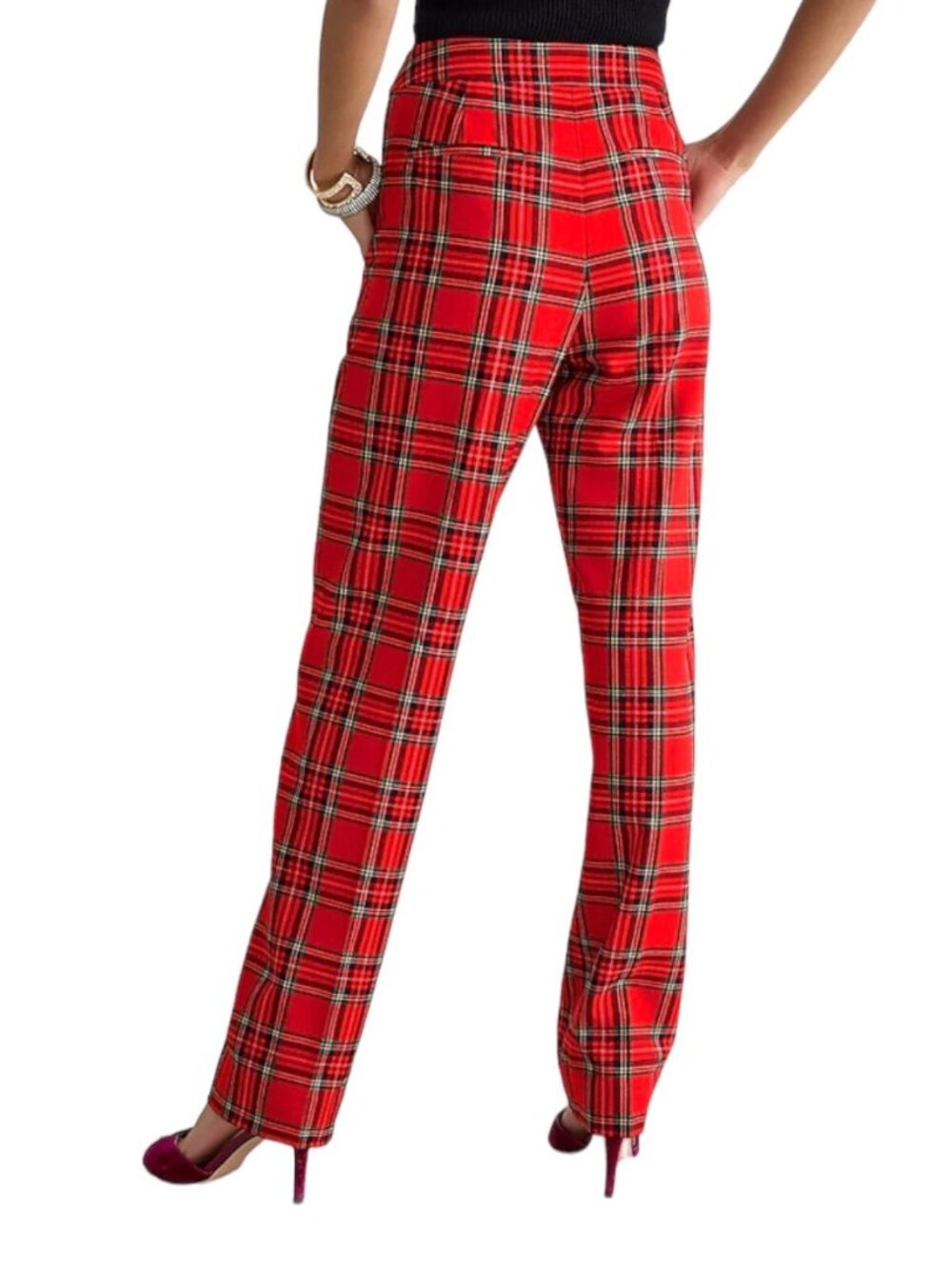 NWT J. Crew Kate Red Plaid Wool Pants